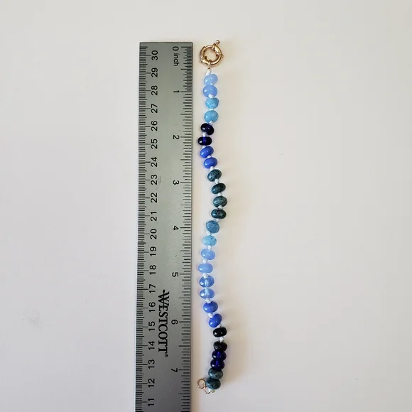 New Trendy Natural Stone Bracelet For Women Colorful Boho Luxury Design - Picture 3 of 5